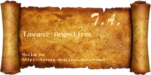 Tavasz Angelina névjegykártya